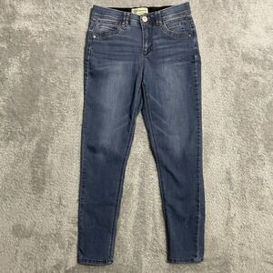 Democracy "Ab" Technology Skinny Jeans Womens Size‎ 6 Blue Stretch Elastic Waist